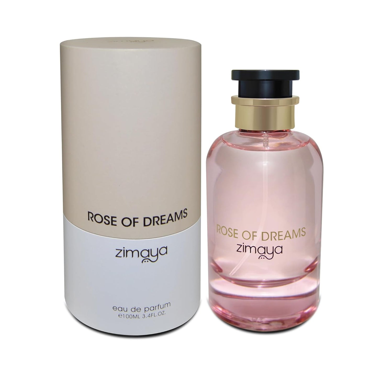 Zimaya Rose of Dreams Eau de Parfum - Romantic Rose & Amber Fragrance | 3.4 Fl. Oz