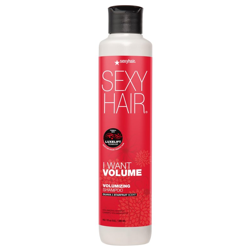 SexyHair I WANT VOLUME Shampoo, 10.1oz | 10% More Volume | Lightweight Formula | All Hair Types