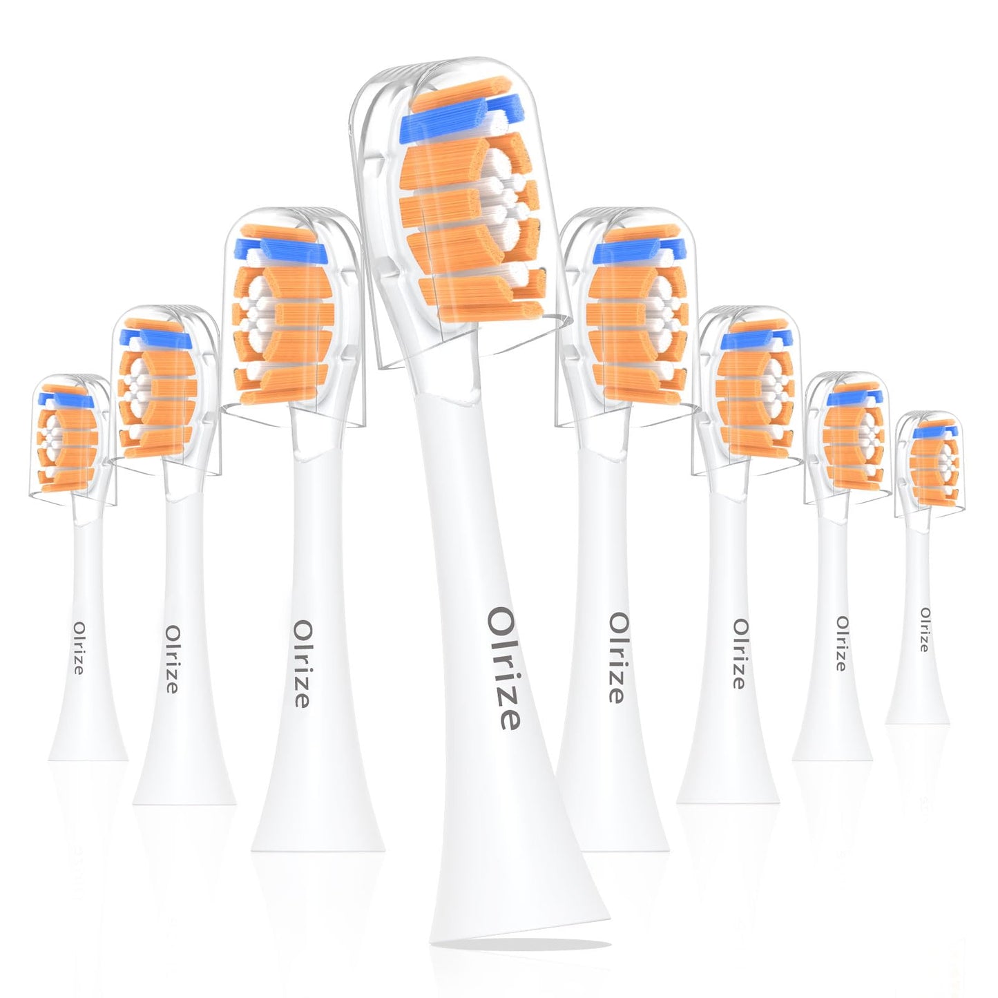 Replacement-Heads for Philips-Sonicare,Toothbrush-Heads for Sonicare Brushes Replacement A3 C2 C3 G2 G3 Click-On Handle,Medium Bristles Electric-Toothbrush-Heads,8 Pack