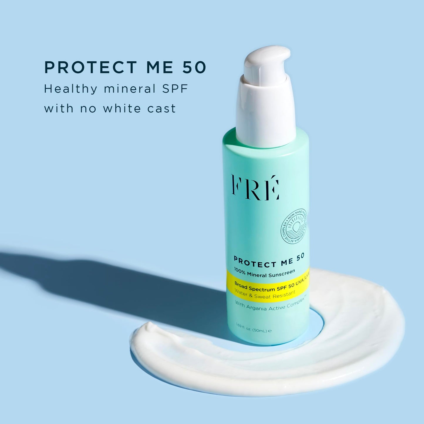 FRÉ Protect Me Mineral Face Sunscreen SPF 50, Vegan, Reef Safe