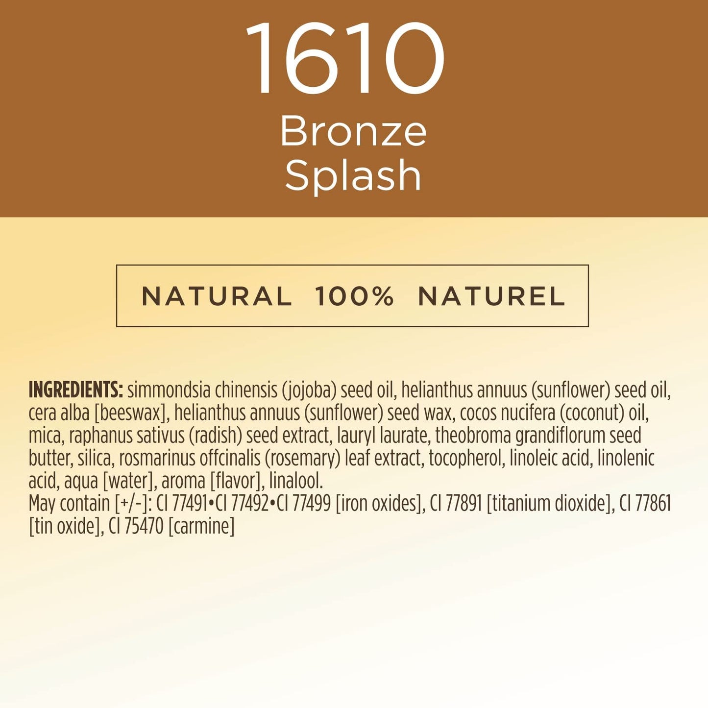 Burts Bees 100% Natural All Aglow Bronzer Stick, Bronze Splash - 0.3 Ounce