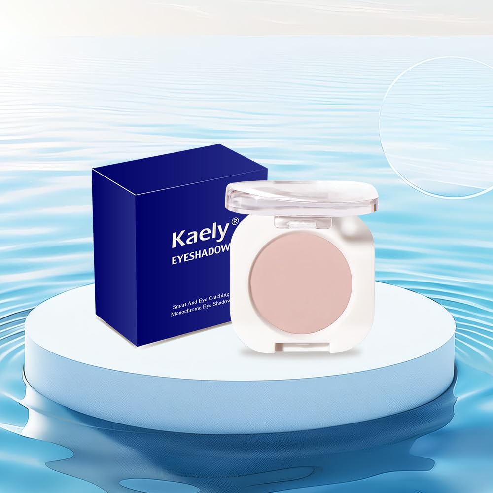 Nude Pink Matte Eyeshadow - Lightweight Blendable Mini Eye Shadow for Mature Skin | Waterproof & Vegan, 19g