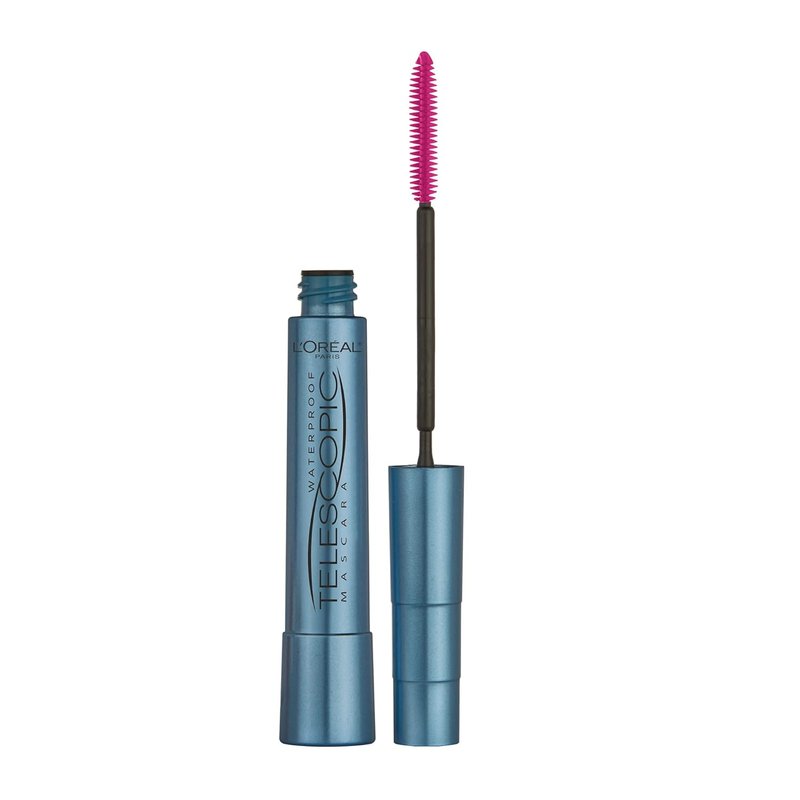 L'Oreal Paris Telescopic Mascara Bundle - Waterproof Black & Blackest Black 0.27 Fl Oz.