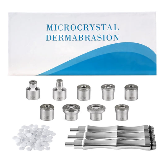 ZEIZOMZER Diamond Dermabrasion Head, Microdermabrasion Kit (9 Tips and 3 Wands and 1 Pack Filters), Facial Exfoliator Tool for Home