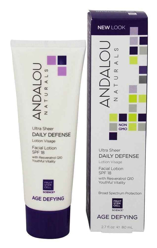 Andalou Naturals Daily Defense with SPF 18 Age-Defying Facial Lotion - 2.7 fl oz