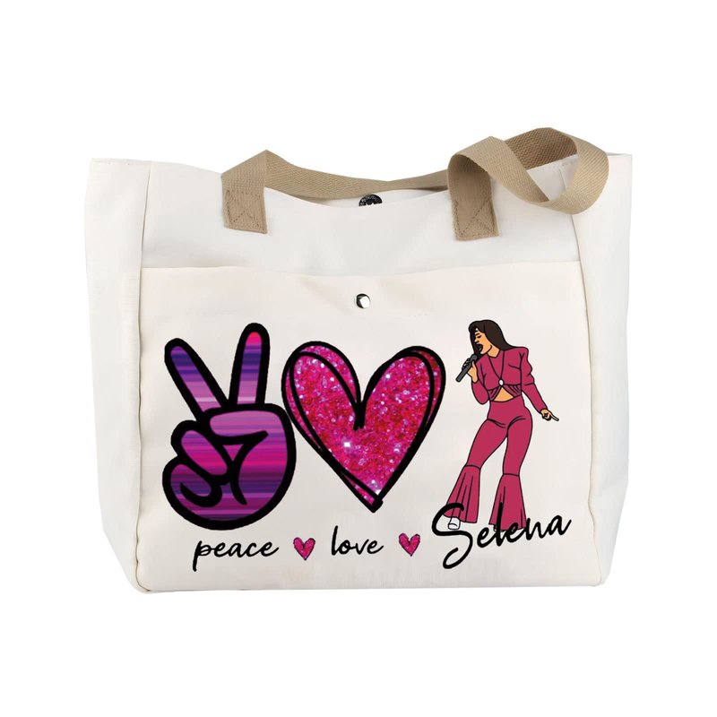 BLUPARK Song Makeup Bag Singer‘s Song Gift Singer Fan Gift Singer Inspired Cosmetic Bag Music Gifts (Peace Love Se TO)