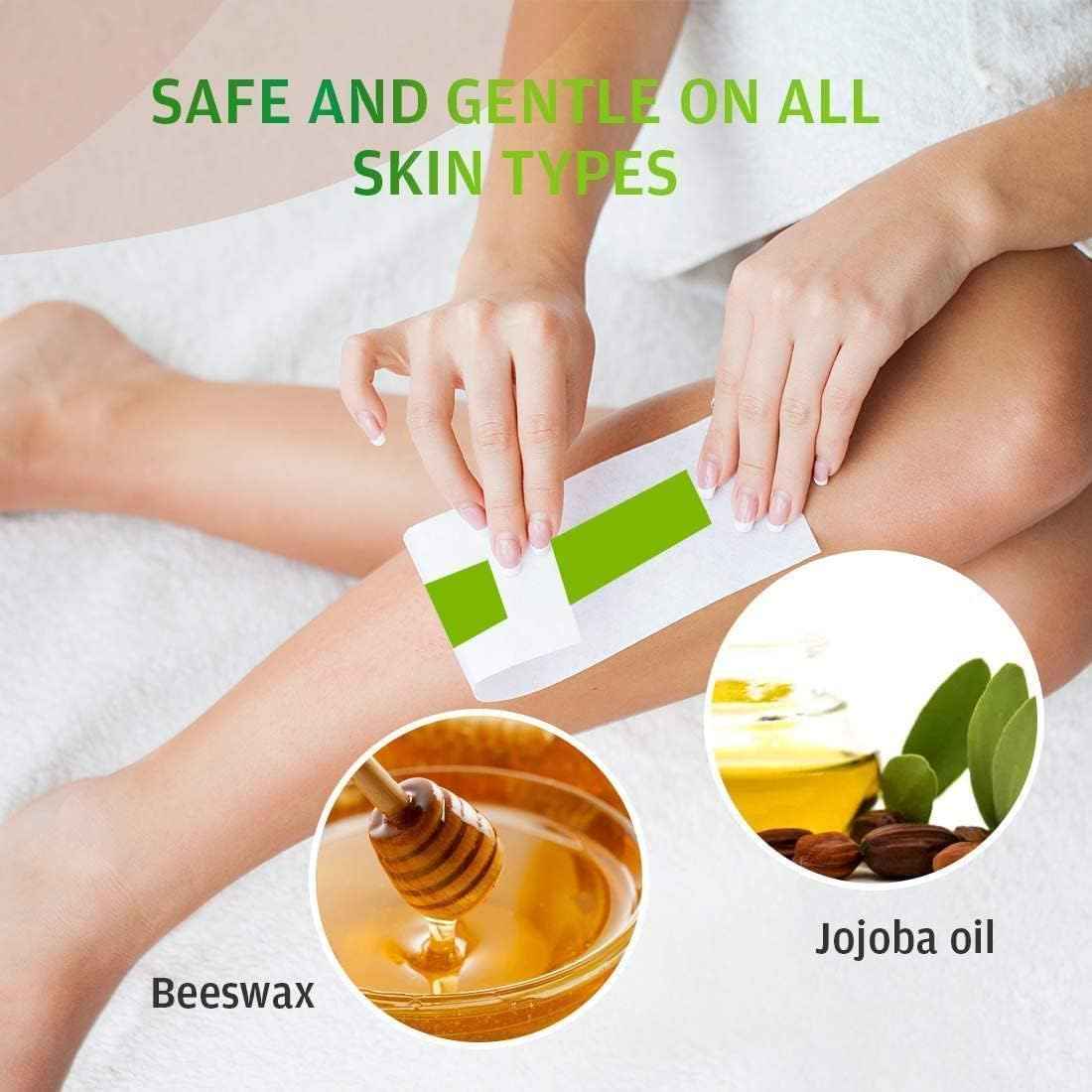 Wax Strips for Hair Removal: 80 Waxing Strips - Hair Removal Wax - Brazilian Wax Kit for Women - At Home Waxing Kit for Women - Body Legs Arms Chest Back Bikini - Bikini Hair Removal - 3 Sizes