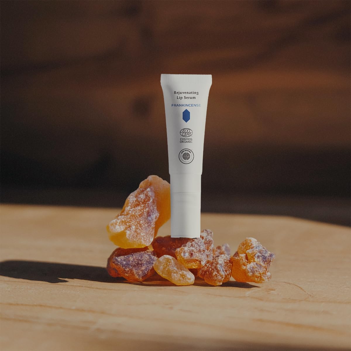 INNA ORGANIC Organic Lip Balm, Moisturizing, Fine Line Care & 100% Vegan Lip Serum, EWG & COSMOS Certified | Frankincense Essential Oils Infused Skin Care | Luxury Clean Beauty