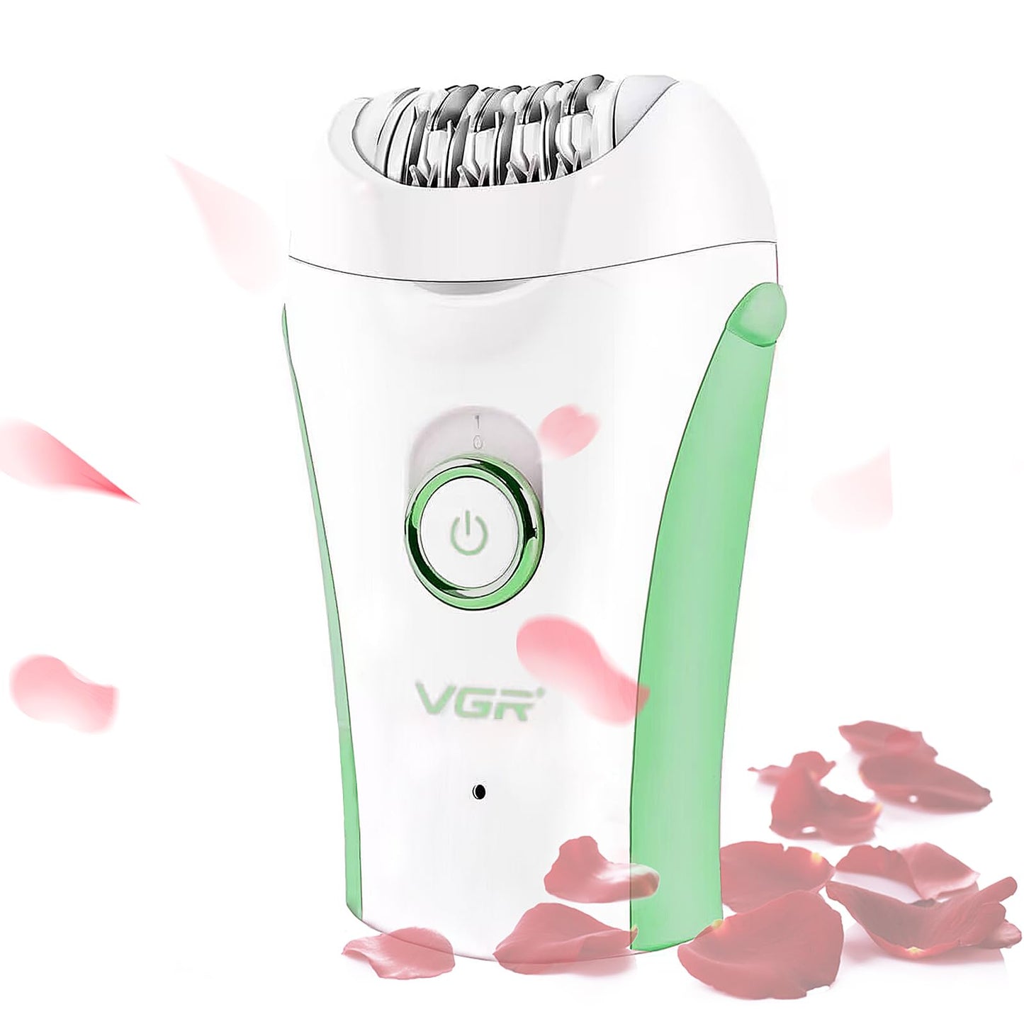 Epilators Hair Removal for Women, Glabrouse Skin Facial Hair Removal, Facial Hair Epilator with Eyebrow Trimmer for Women Face Sensitive Skin for Bikini, Face, Arm, Legs, Armpits, Green