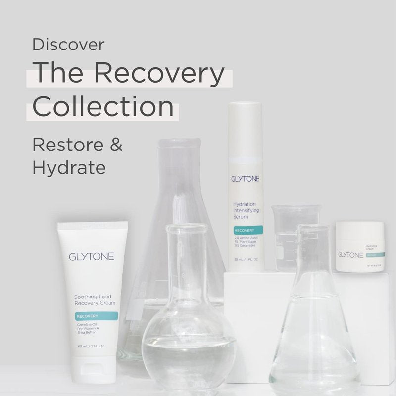 Glytone Soothing Lipid Recovery Cream | Face Moisturizer Hydrates, Calms & Restores Skin Barrier with Camelina Oil, Pro-Vitamin A & Shea Butter | Soothing Cream for Dry and Sensitive Skin - 2 fl oz