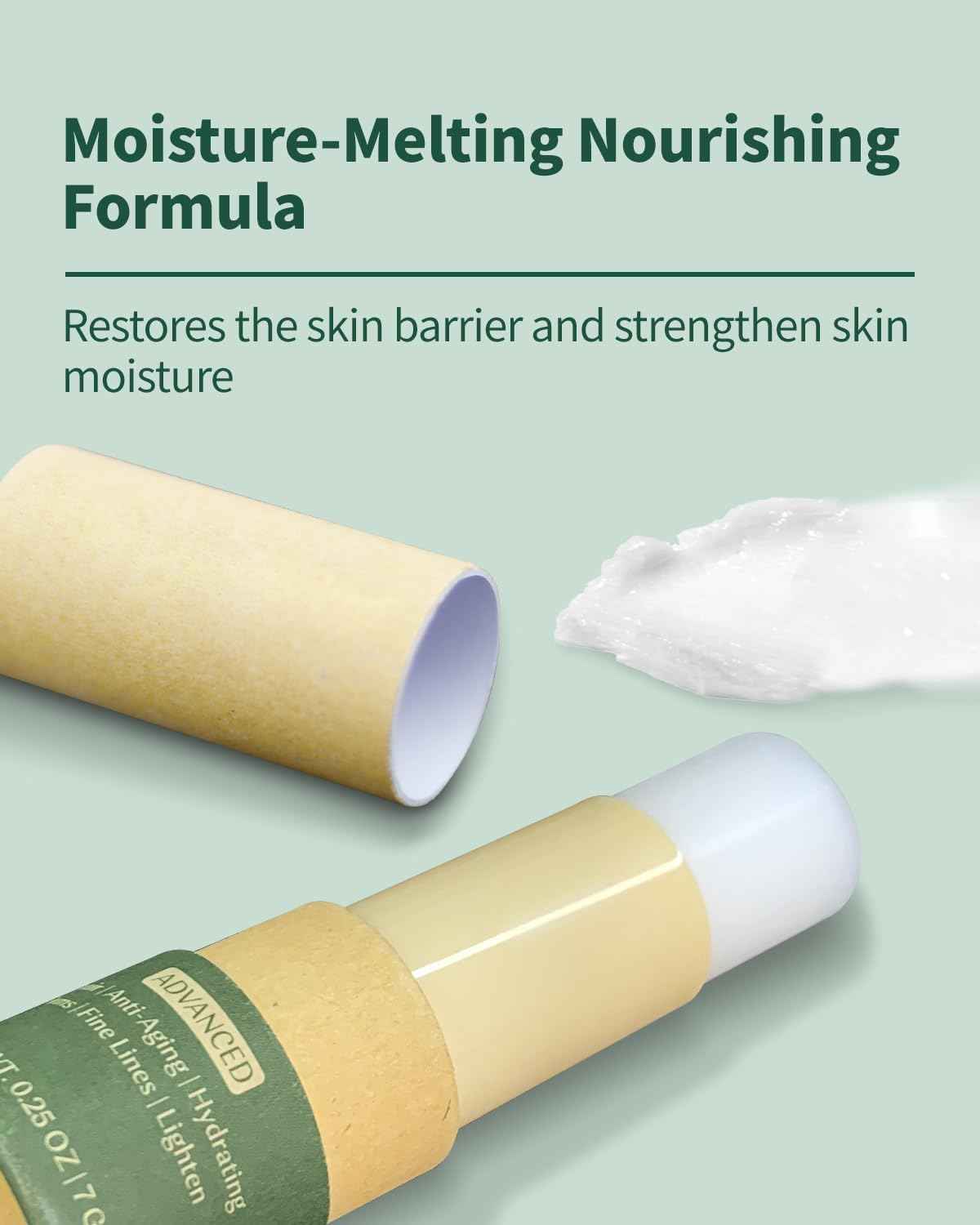 Advanced Snail Repair Eye Stick, Brightening & Tightening Eye Cream for Fine Lines & Dark Circles, Snail Mucin Eye Stick for Sensitive and All Skin Type, 0.25OZ