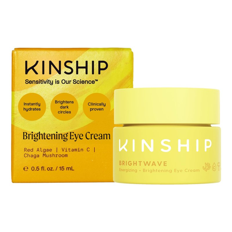 Brightwave Vitamin C Under Eye Brightener Cream - Dark Circles Treatment for Sensitive Skin | Hydrating Antioxidant Formula (0.5 Oz)