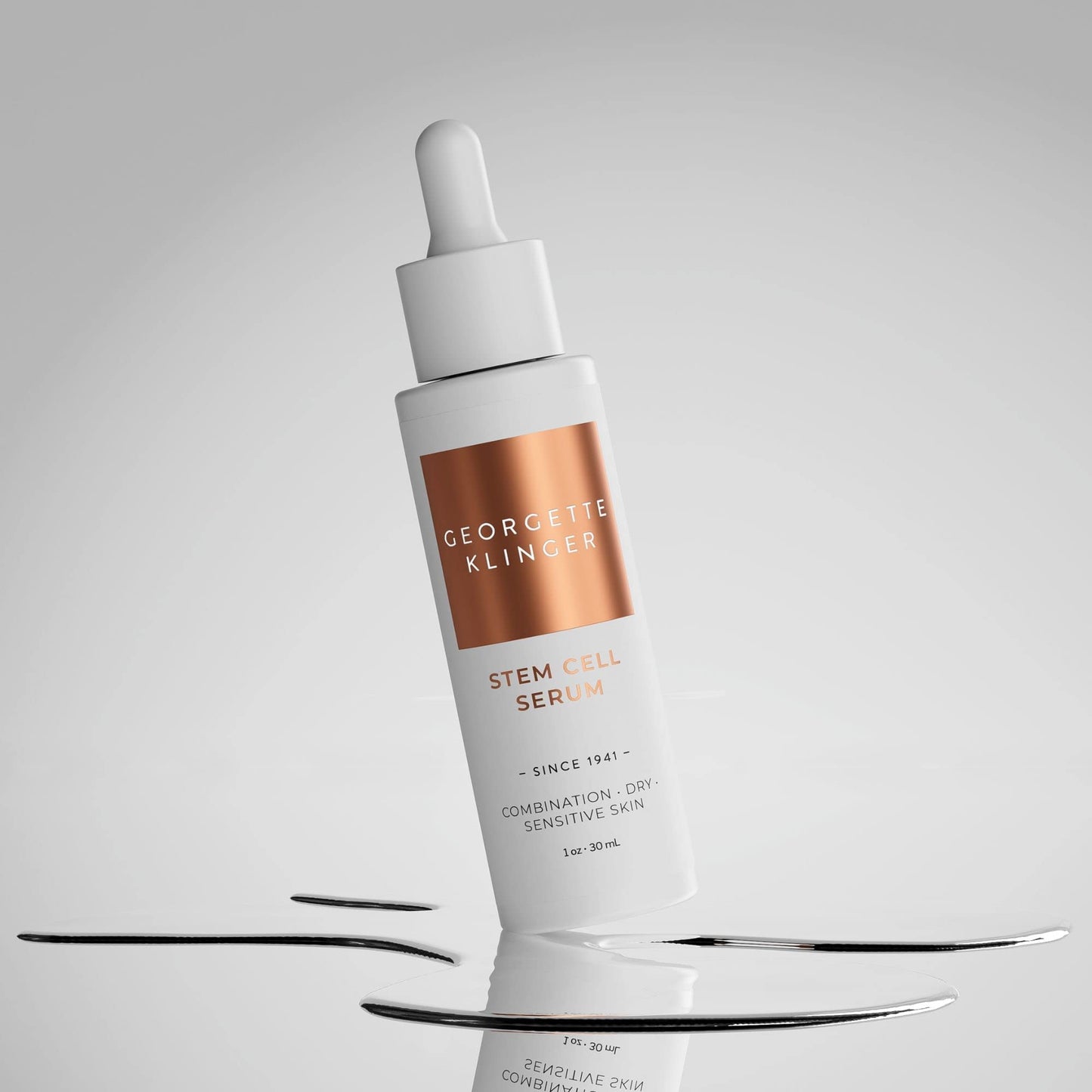 Georgette Klinger Stem Cell Serum - Anti-Aging Face Serum with Hydrating Hyaluronic Acid - Promotes Cell Turnover, Improves Skin Firmness, and Reduces Wrinkles for Youthful Skin - 1 oz