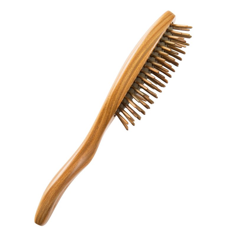 Breezelike Hair Brush for Women - No Static Wooden Bristle Detangler - Natural Wood Aroma Detangling Sandalwood Hair Brush
