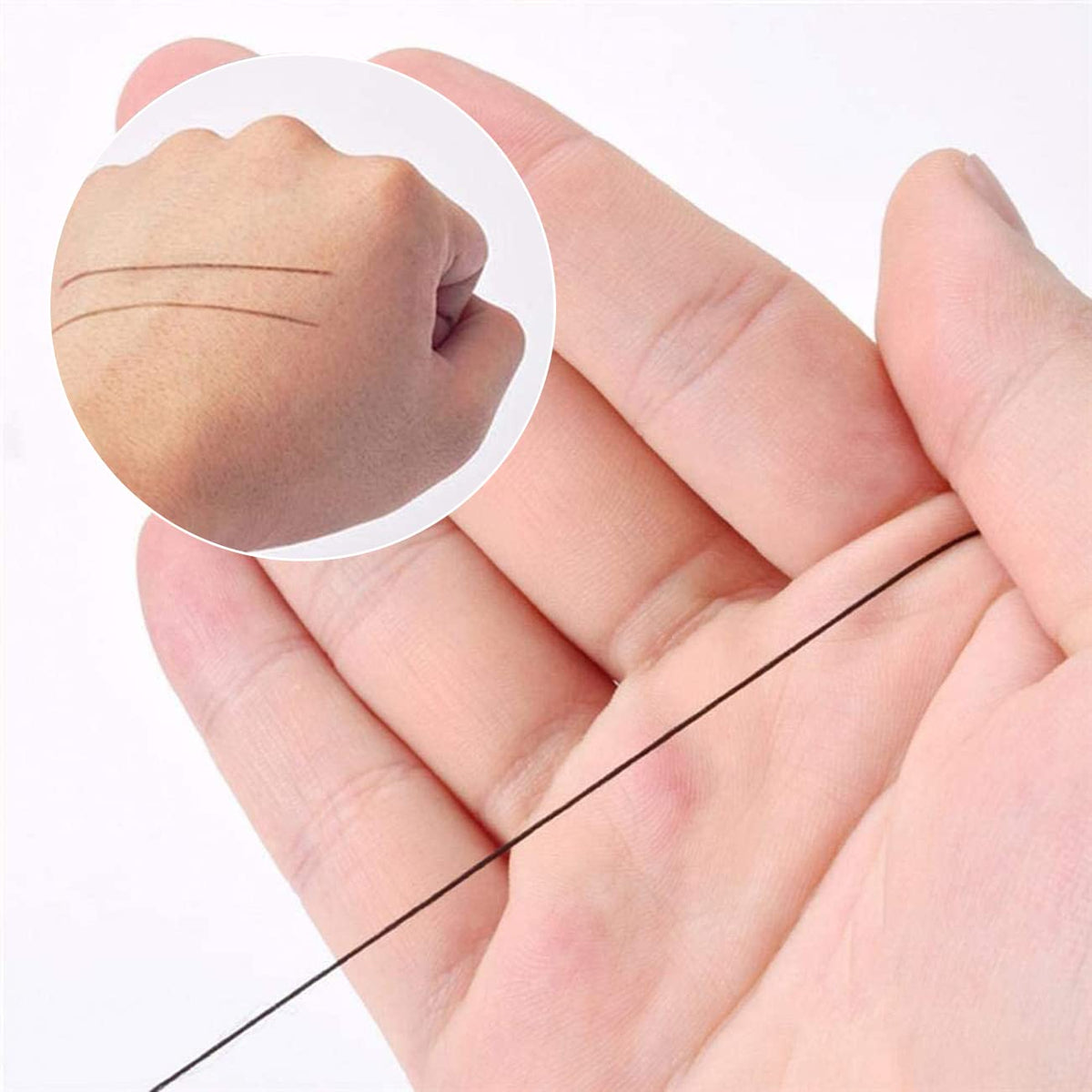 4Pack Brow Mapping String 33ft Pre-inked Black & White Eyebrow Mapping Thread for Permanent Makeup Microblading Supplies Marking Symmetrical Eyebrows