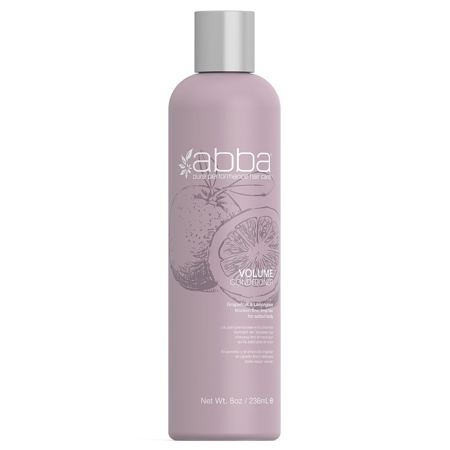 ABBA Volume Conditioner - Grapefruit & Lemongrass for Thick, Luscious Hair | 12 oz
