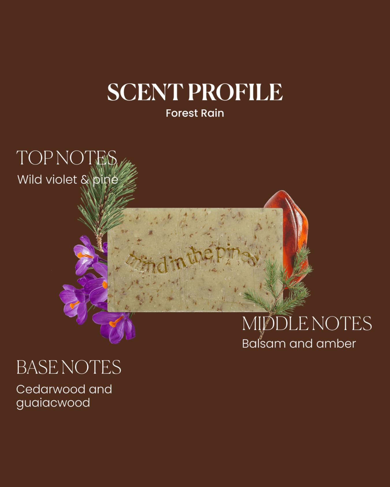Jackfir The Bushwhacker Bar Soap - Certified Organic Exfoliating Bar Soap for Men - Moisturizing Body Bar with Coconut Oil, Olive Oil and Wheat Bran - EWG Verified, Vegan, Non Toxic, Sensitive Skin