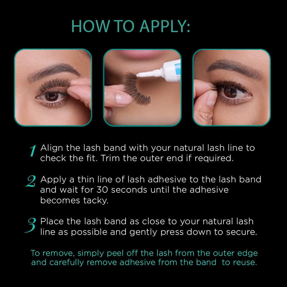 Ardell Fashion Lashes Natural Strip Lash, Black [120] 1 ea (Pack of 4)