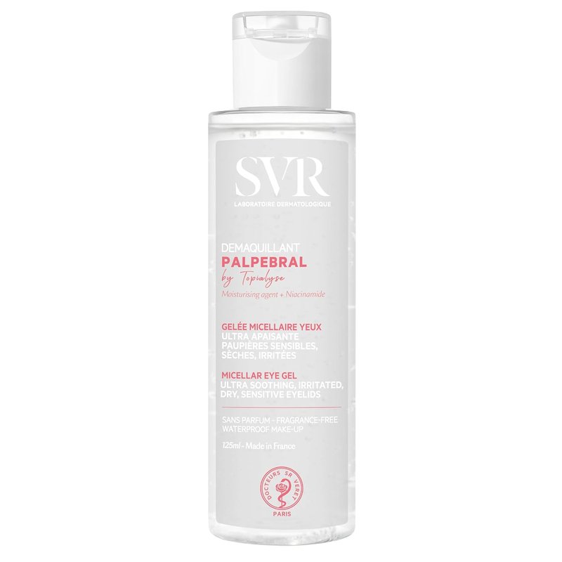 SVR Eye Makeup Remover Gel - Gentle Formula for Sensitive Eyes | Niacinamide, 125ml