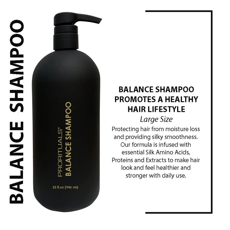 Balance Shampoo for Hair Growth - Natural Hair-Thickening Formula for Men & Women | Vegan, Sulfate-Free, 32 fl oz