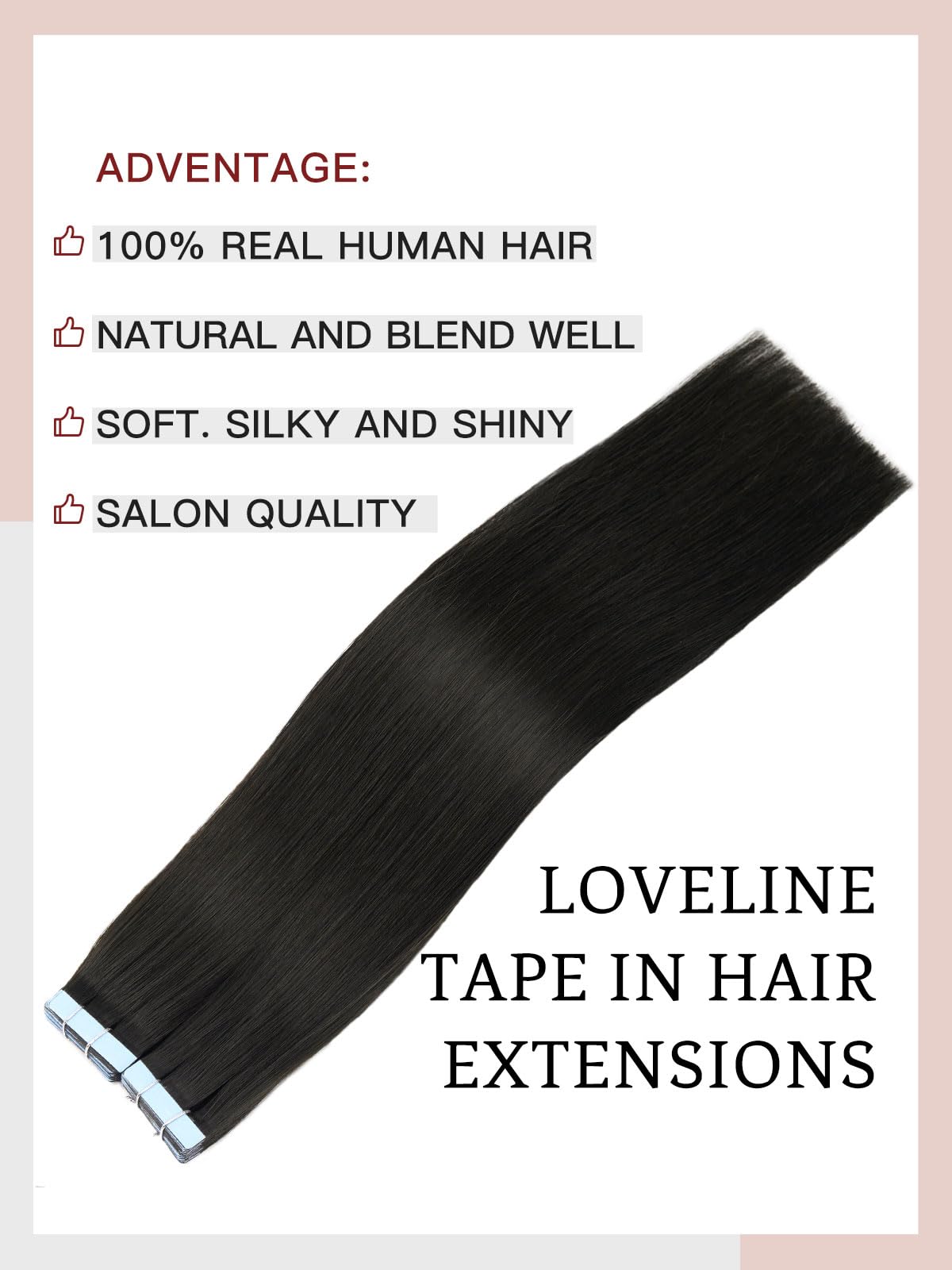 LOVELINE Tape in Hair Extensions Human Hair, Ash Blonde Highlighted Platinum Blonde, 16 Inch 20pcs 50g, Skin Weft Seamless Invisible, Soft and Thick Luxury Remy Human Hair Extensions