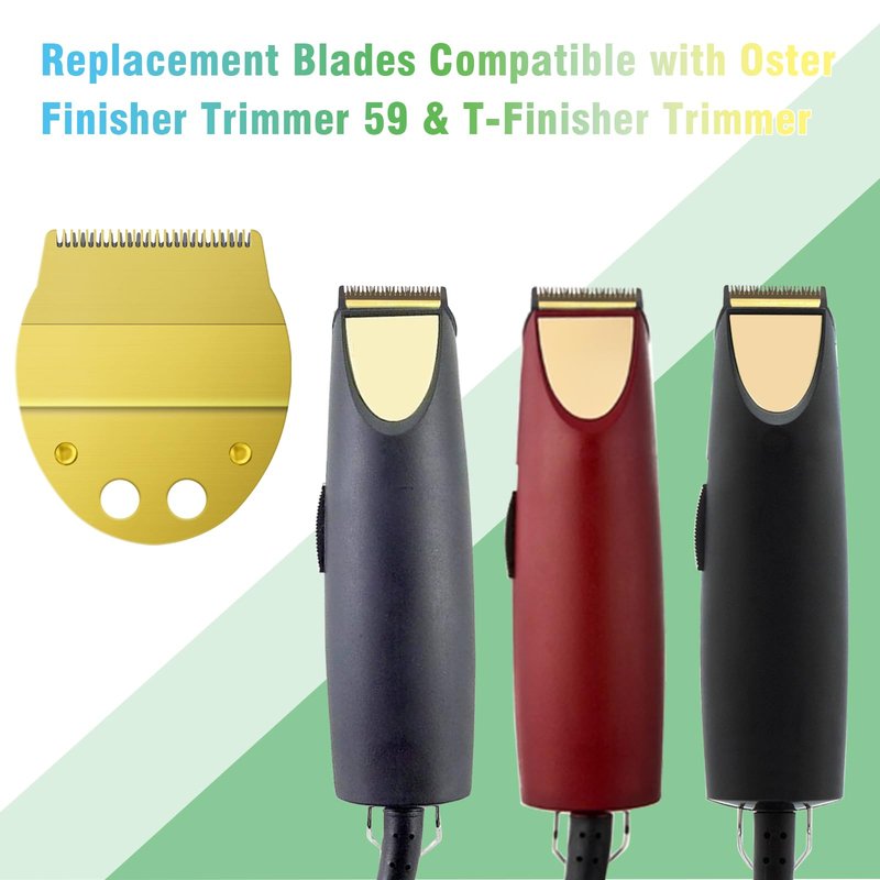 Replacement Narrow Blade Compatible with oster Finisher Trimmer Model 59 and T-Finisher Trimmer Blades Wide, golden