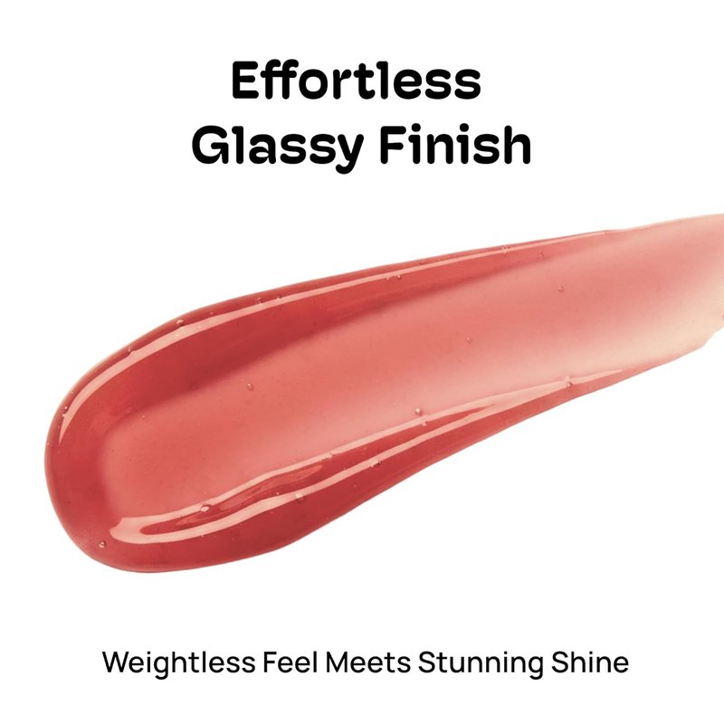 Lip Jelly - Sheer Glossy Lip Gloss with Vitamin 10 Complex & Nourishing Oils | Hydrating Vegan Non-Sticky Stain, 0.3 fl oz (Crushed Plum)
