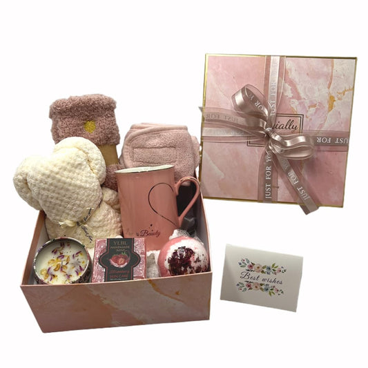 BEECO GIF2U Spa Gift Baskets for Women,Luxury Self Care Gifts for Mom,Get Well Soon Gifts for Friend,Thank You Relaxing Box Gifts for Women 20th,30th,40th,50th,60th 70th 75th Birthday,Anniversary