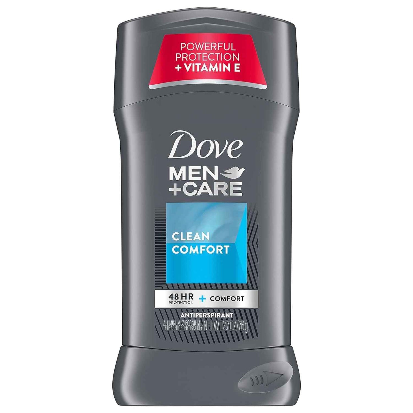 Dove Men + Care Antiperspirant - Clean Comfort - Non-Irritant - Net Wt. 2.7 OZ (76 g) Per Stick - Pack of 3 Sticks