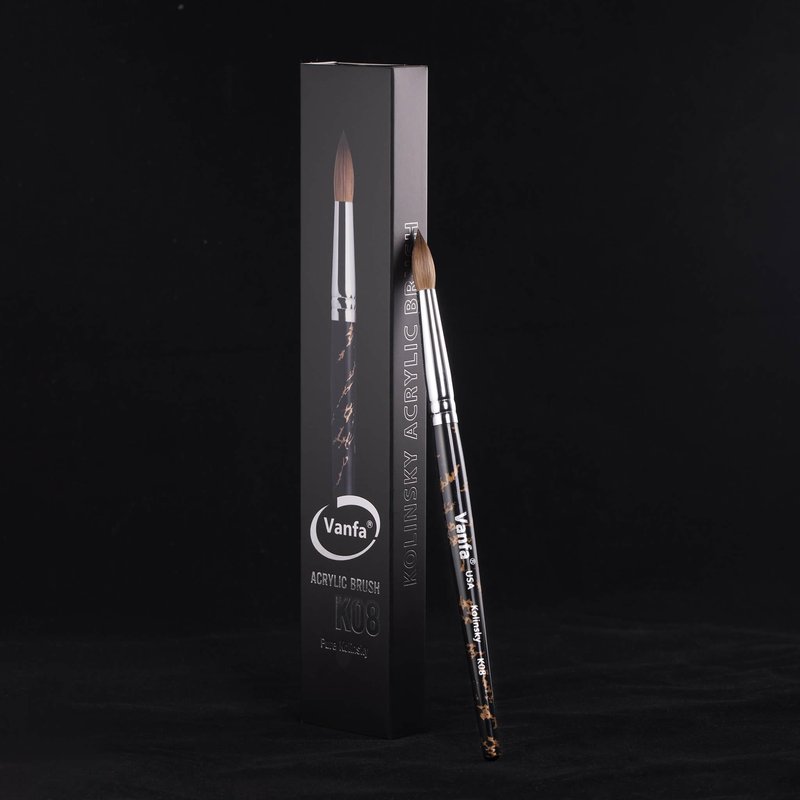 VANFA Acrylic Nail Brush with Pure Kolinsky Hair K08