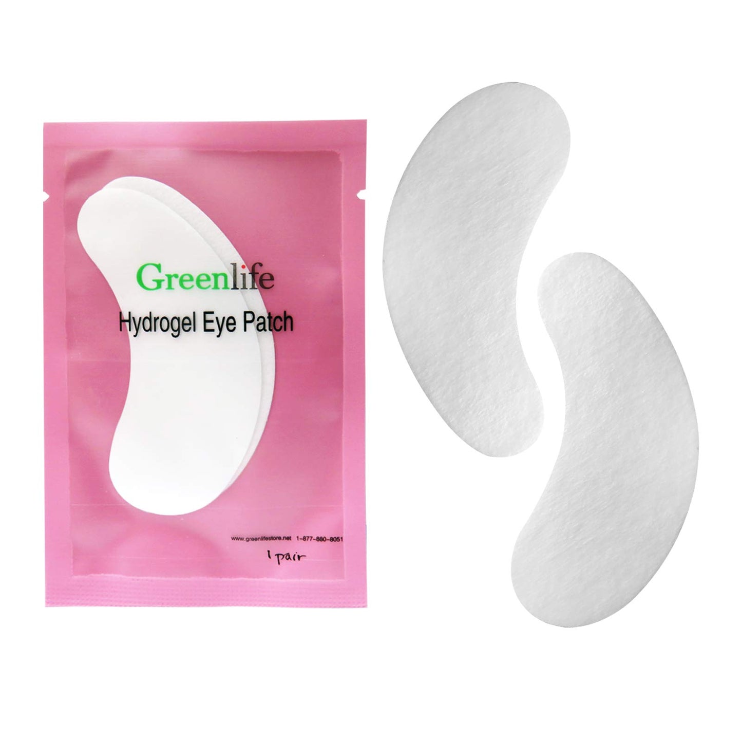 GreenLife 300 Pairs Eye Pads, 100% Naturel Eyelash Extension Under Eye Gel Pads patches kit Collagen with Aloe Vera Hydrogel Eye Patches set for Eyelash Extension Supplies Tools (50 150 300 Pairs)