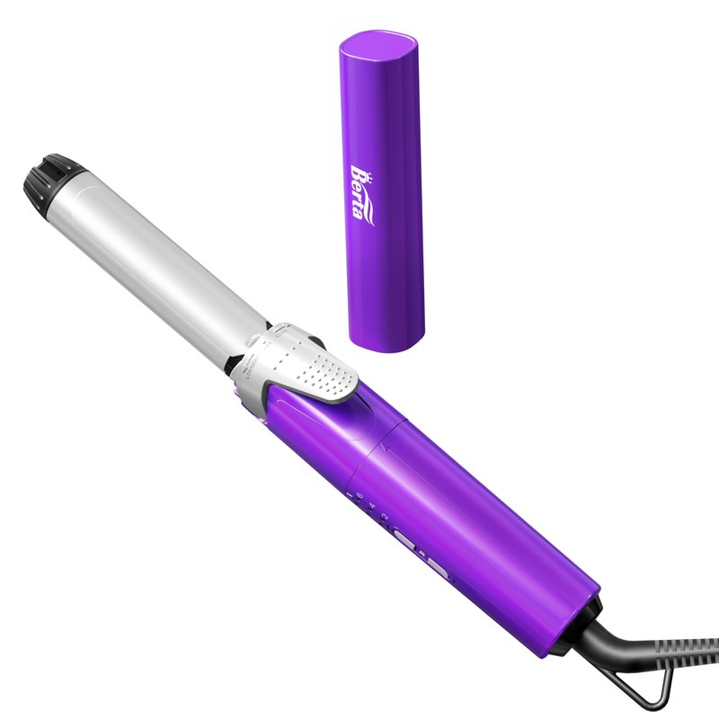 BERTA 2 in 1 Flat Iron Professional Hair Straightener & Curler Iron,Ceramic 1 Inch Curling Iron,Fast Heating Curling Wand Adjustable Temp for All Hair Types