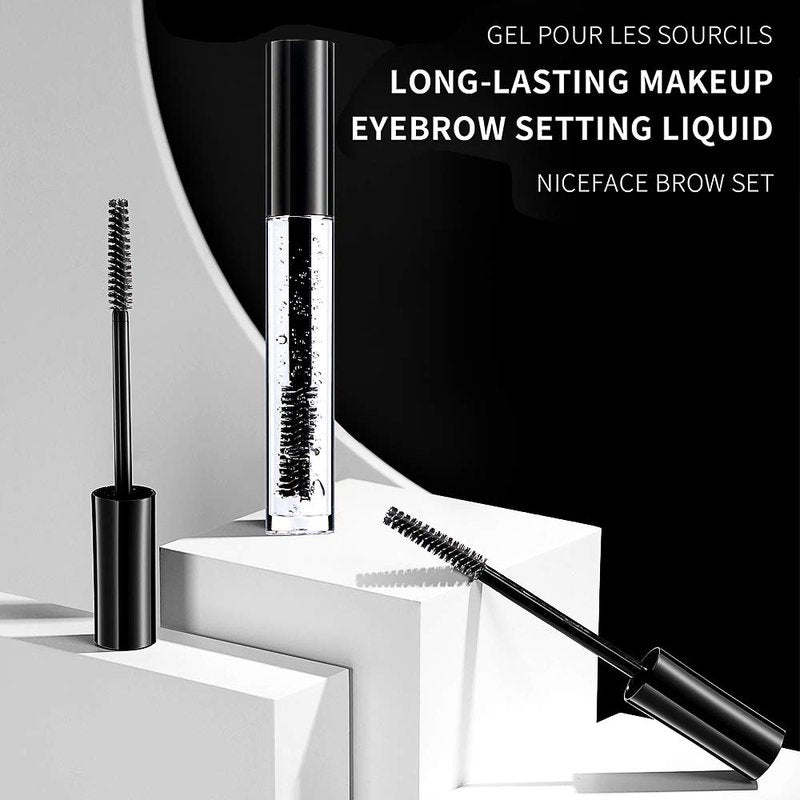Clear Eyebrow Setting Gel - Waterproof Brow Fix Gel for Long-Lasting Styling | 2 Pack, 1.81oz