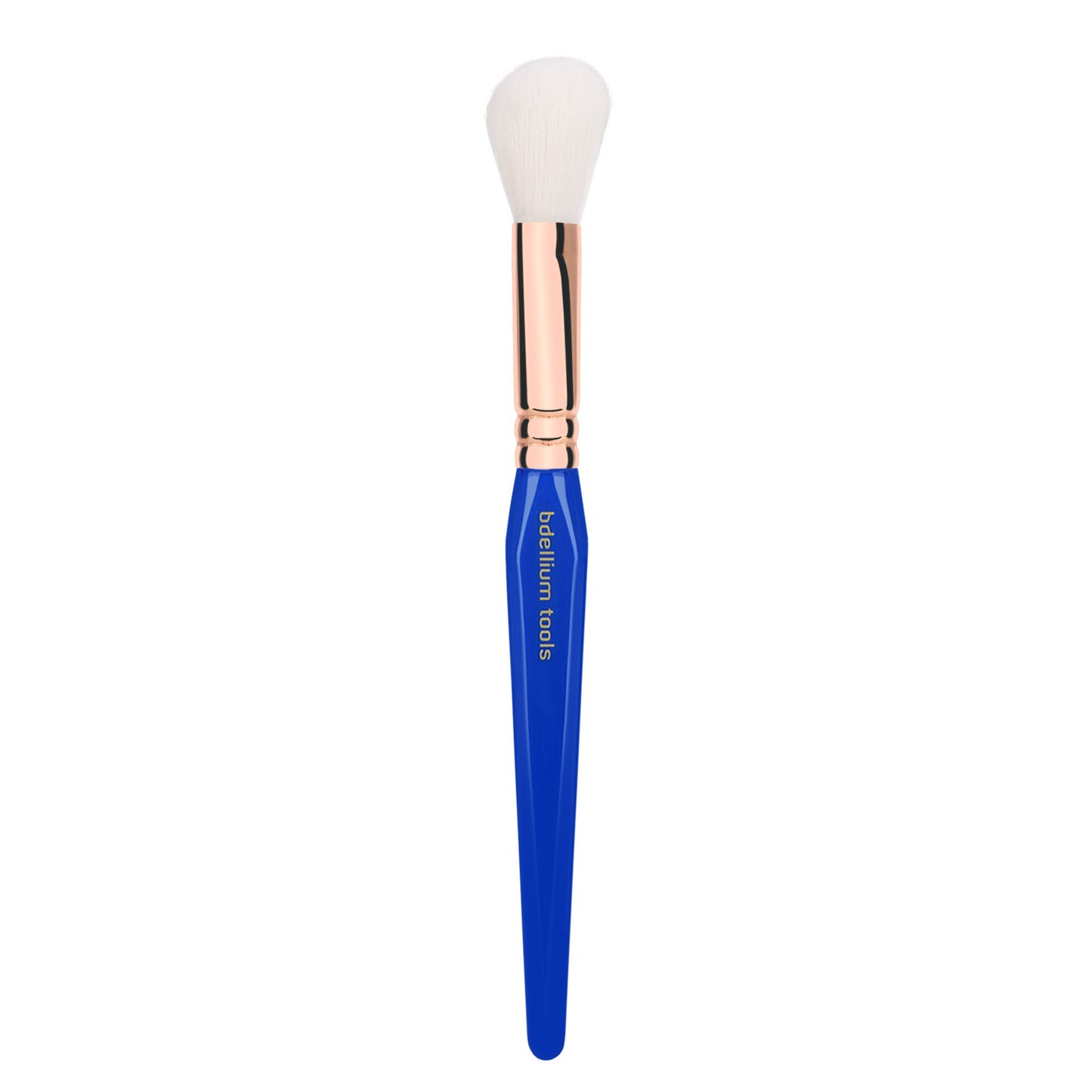 Bdellium Tools Professional Makeup Brush - Golden Triangle 942 Slanted Contour - With All Vegan and Soft Synthetic Fibers, For Adding Dimension to the Face (Blue, 1pc)