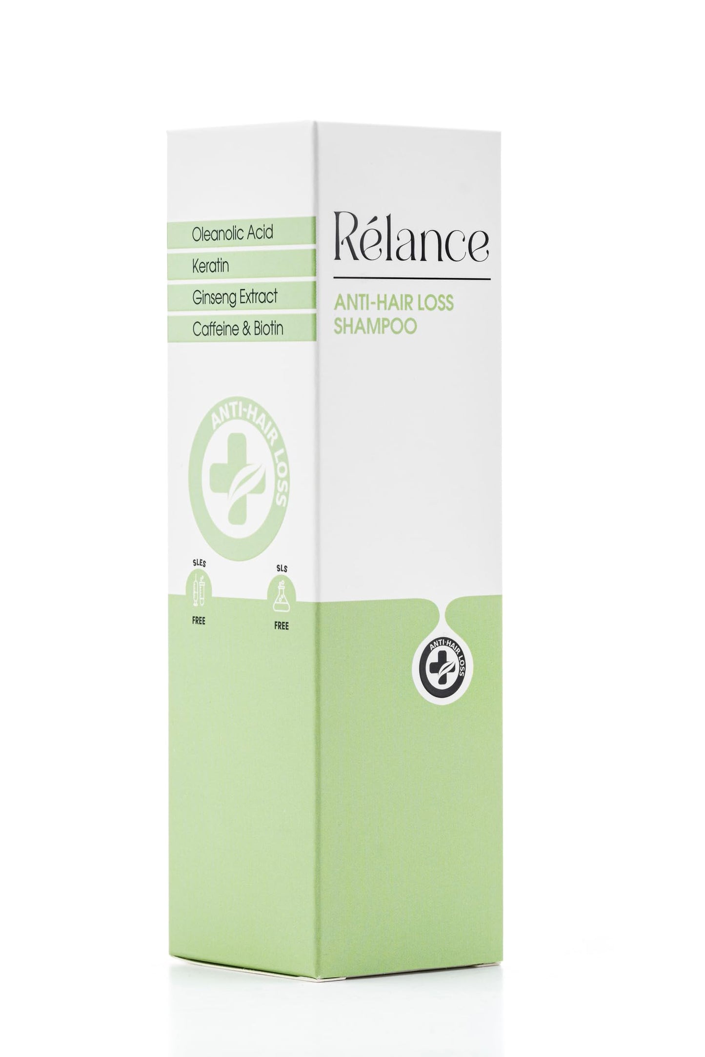 Relance Anti-Hair Loss Shampoo, 200ml, with Oleanolic Acid, Keratin, Ginseng Extract, Caffeine, Biotin, SLS-Free