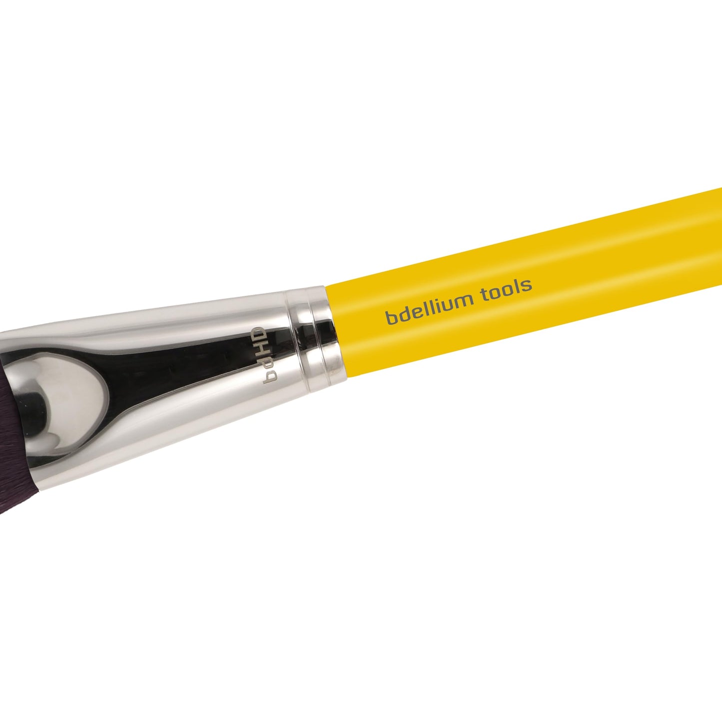 Bdellium Tools Professional Makeup Brush - Studio Series 988 BDHD Phase I Large Face Foundation/Powder - With Soft Synthetic Fibers, For Application & Blending (Yellow, 1pc)