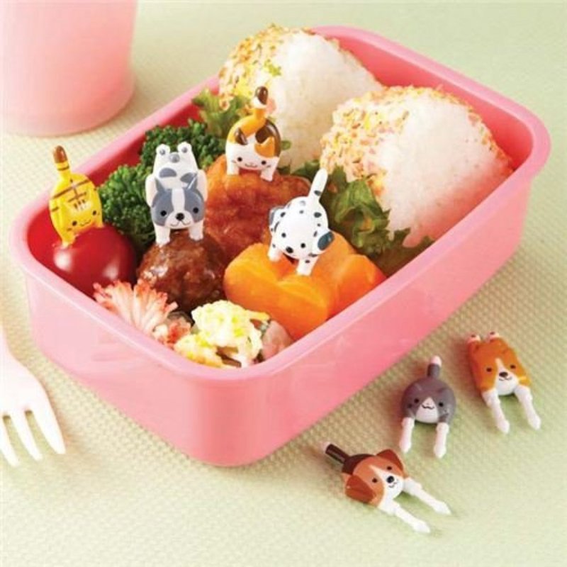 Torune 7-Piece Cat & Dog Food Picks for Bento Boxes, Original Version, BPA Free, Dishwasher Safe