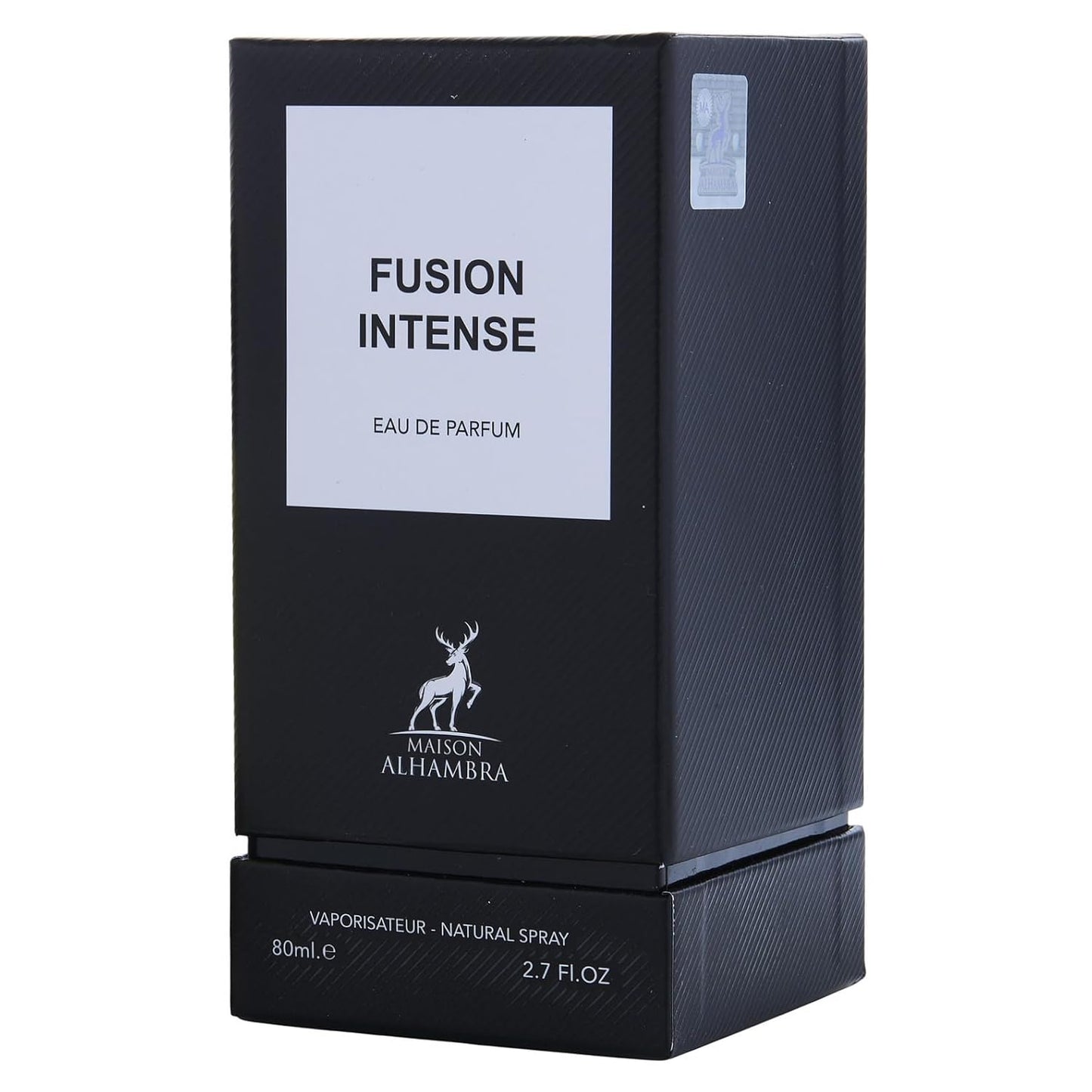 Maison Alhambra Fusion Intense Eau de Parfum Spray - Long-Lasting Aromatic Woody Leather Fragrance for Unisex | 2.7 Ounce (80 ml)