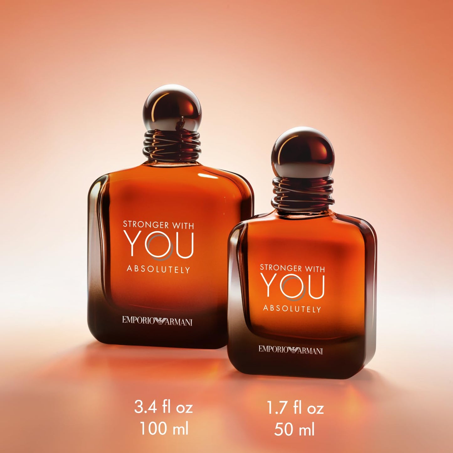 Armani beauty - Stronger With You Absolutely - Parfum - Cologne for Men - Spicy Ambery Gourmand Men’s Fragrance – Rum Accord, Cedarwood, Lavendar & Vanilla Notes - 1.7 Fl Oz