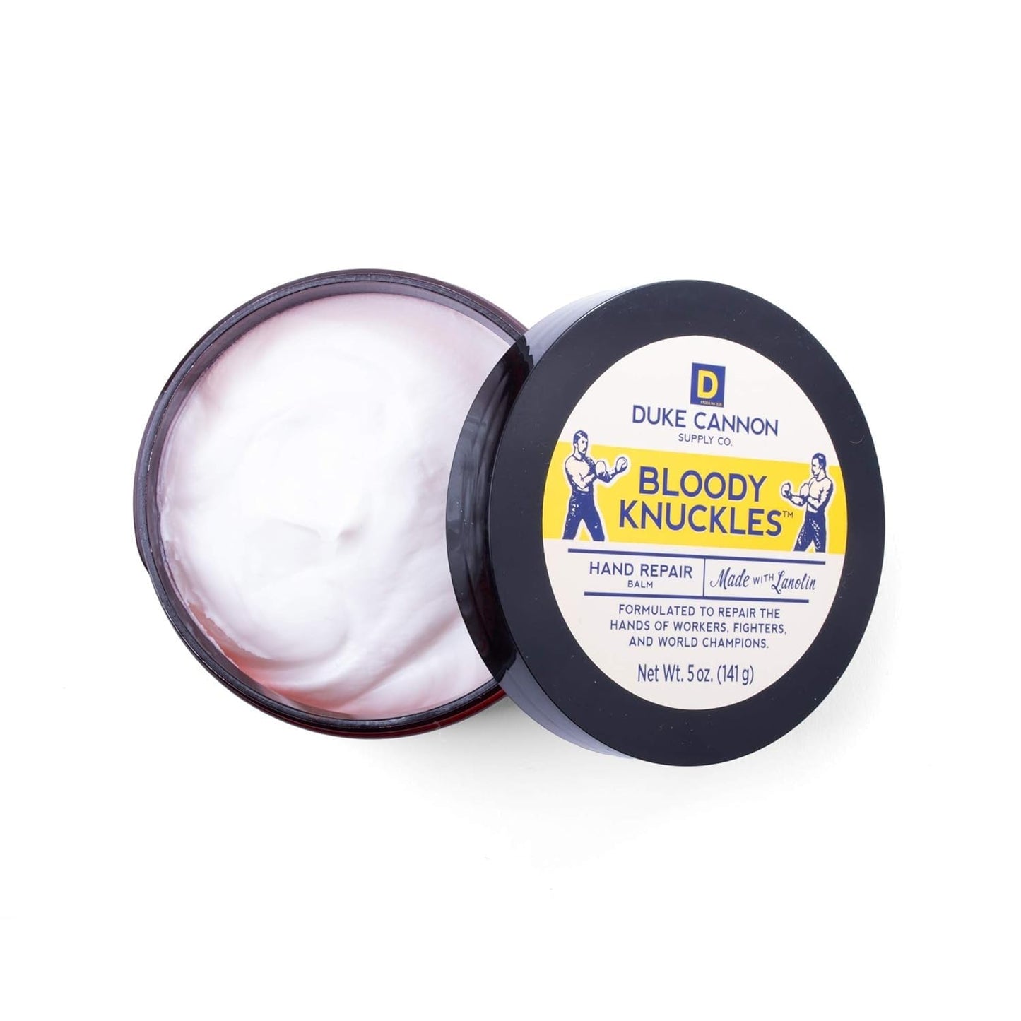 Duke Cannon Hand Repair Balm - Unscented Moisturizer for Dry, Cracked Skin | 5 oz. (2 Pack)