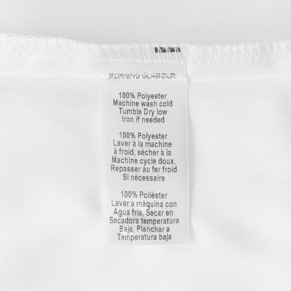 Morning Glamour Single King Satin Pillowcases-Ivory Envelope Closure, for Beautiful Hair and Skin, for Women, King (20" x 36")