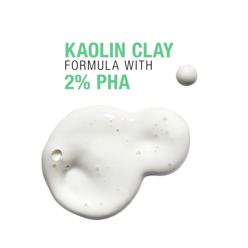 Neutrogena Skin Balancing Kaolin Clay Cleanser with 2% Polyhydroxy Acid (PHA), Mattifying & Conditioning Face Wash for Oily Skin, Paraben-Free, Soap-Free, Sulfate-Free, 6.3 oz