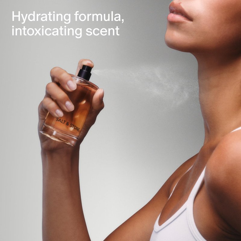 Salt & Stone Signature Scent Duo Set | 48 Hour Aluminum-Free Deodorant & Hydrating Body Mist | Skincare-Infused Deodorant & Body Spray | Saffron & Cedar