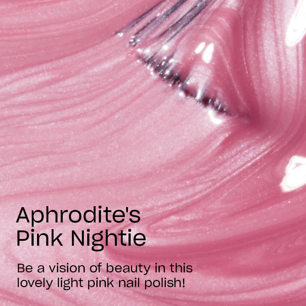 OPI Nail Lacquer Aphrodite's Pink Nightie | Sheer Soft Pink Pearl Chip Resistant Nail Polish | Vegan, Fast Drying, Streak Free
