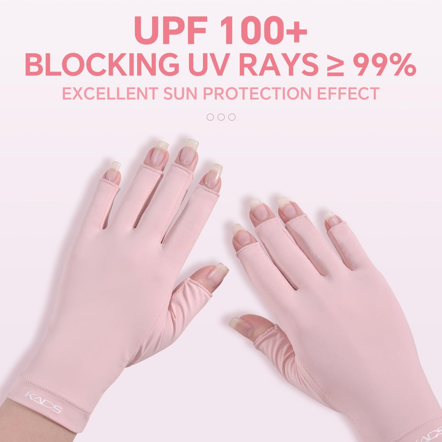 KADS 380W UV LED Nail Lamp with Built-in Hand Cushion & Free Pink Gloves – Professional Gel Nail Dryer for Fast Curing, Salon-Quality Manicure & Pedicure at Home