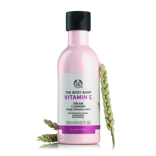 The Body Shop Vitamin E Cream Cleanser – Removes Impurities & Makeup – Moisturizes – For All Skin Types – 8.4 oz