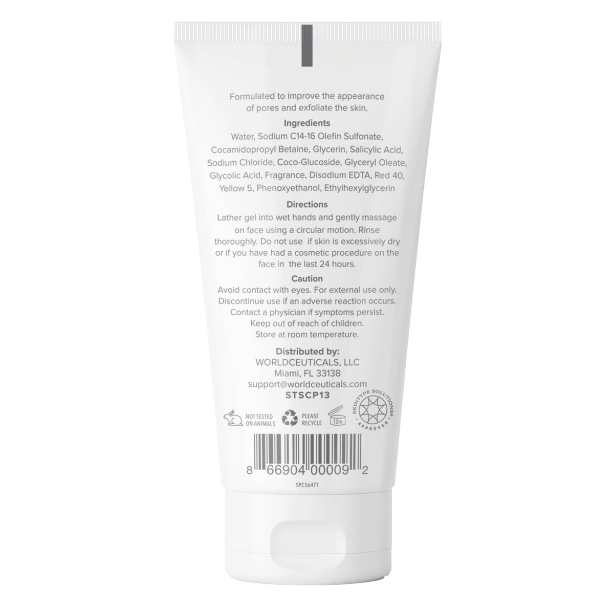 NOLIO BHA Cleanser – Salicylic Acid & Glycolic Acid Face Wash for Acne & Oily Skin – Exfoliating Daily Cleanser – Gently Removes Excess Oil, Dirt & Impurities – 6.7 fl oz