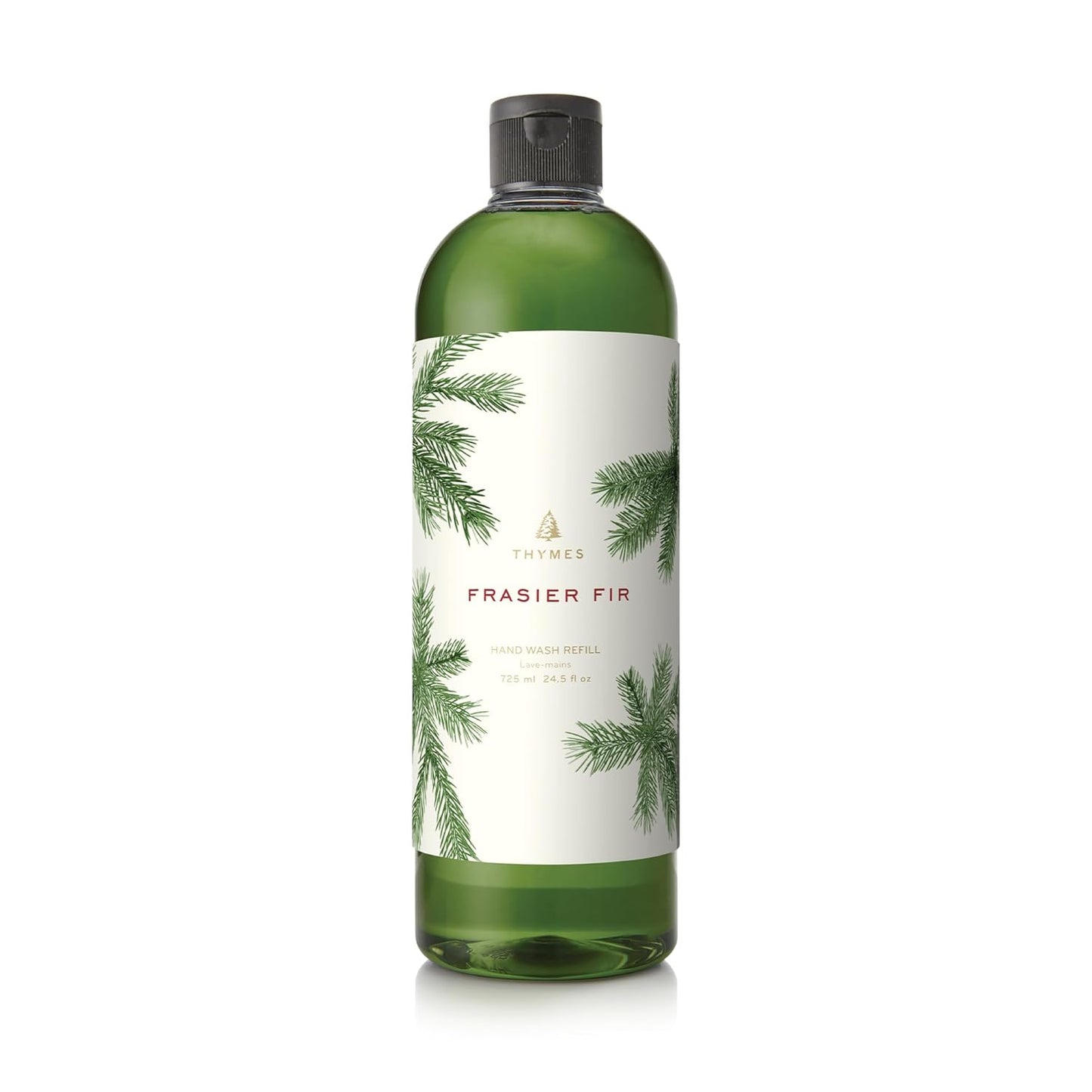 Thymes Hand Wash Refill - Moisturizing Liquid Soap for Kitchen & Bathroom | Lightly Scented Frasier Fir, 24.5 fl oz