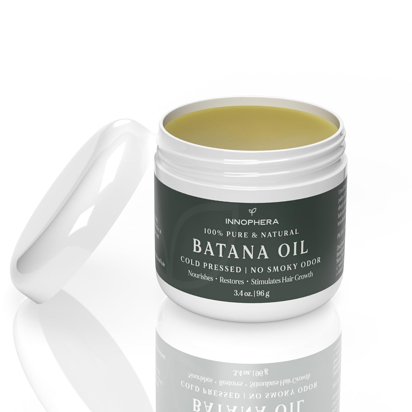 Innophera Batana Oil for Hair Growth ‒ Cold Pressed with No Smoky Odor ‒ 100% Pure & Natural from Honduras ‒ Nourishes, Moisturizes & Restores Hair ‒ 3.4 oz.