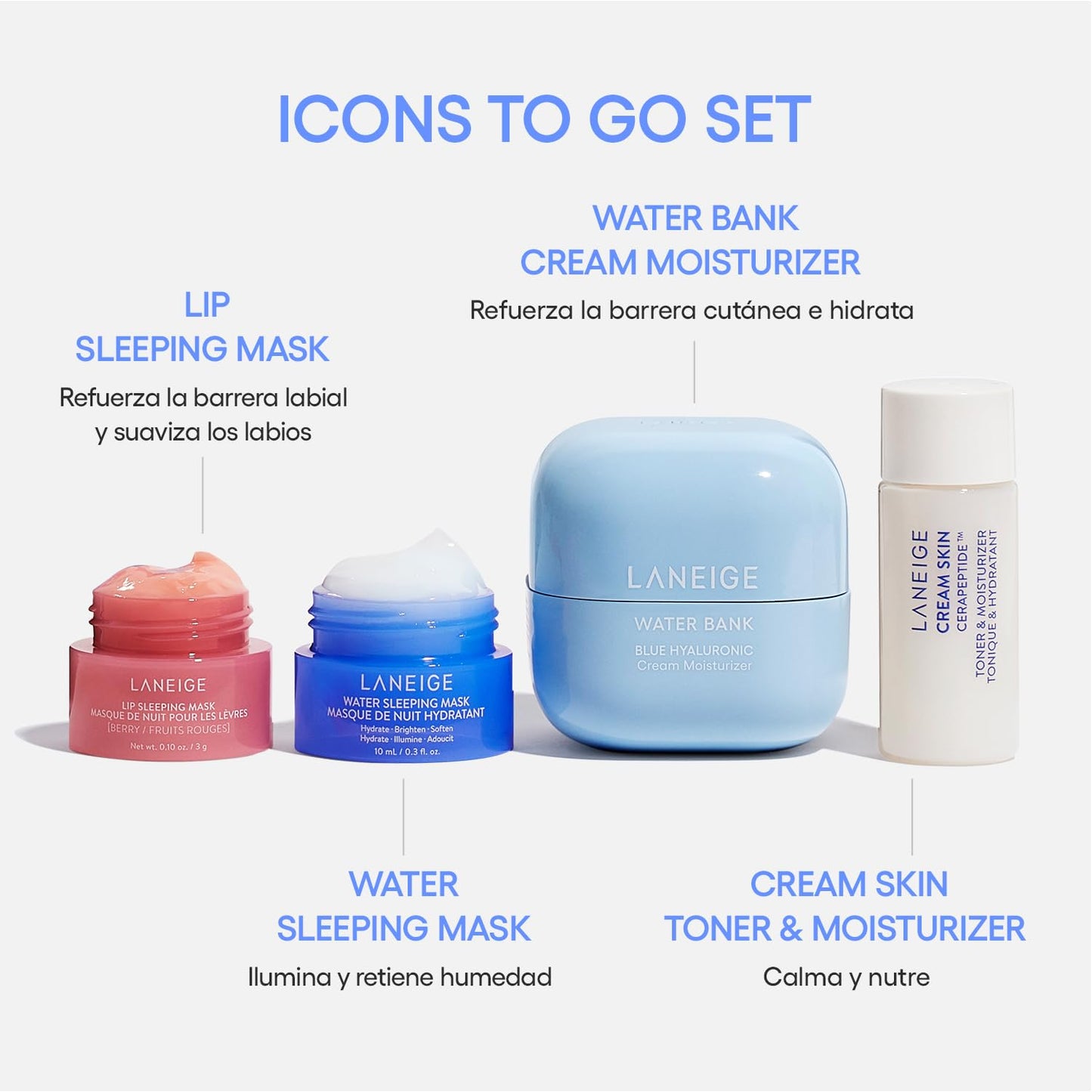 LANEIGE Besties Set: Hydrate & Nourish on-the-go (Packaging may vary)